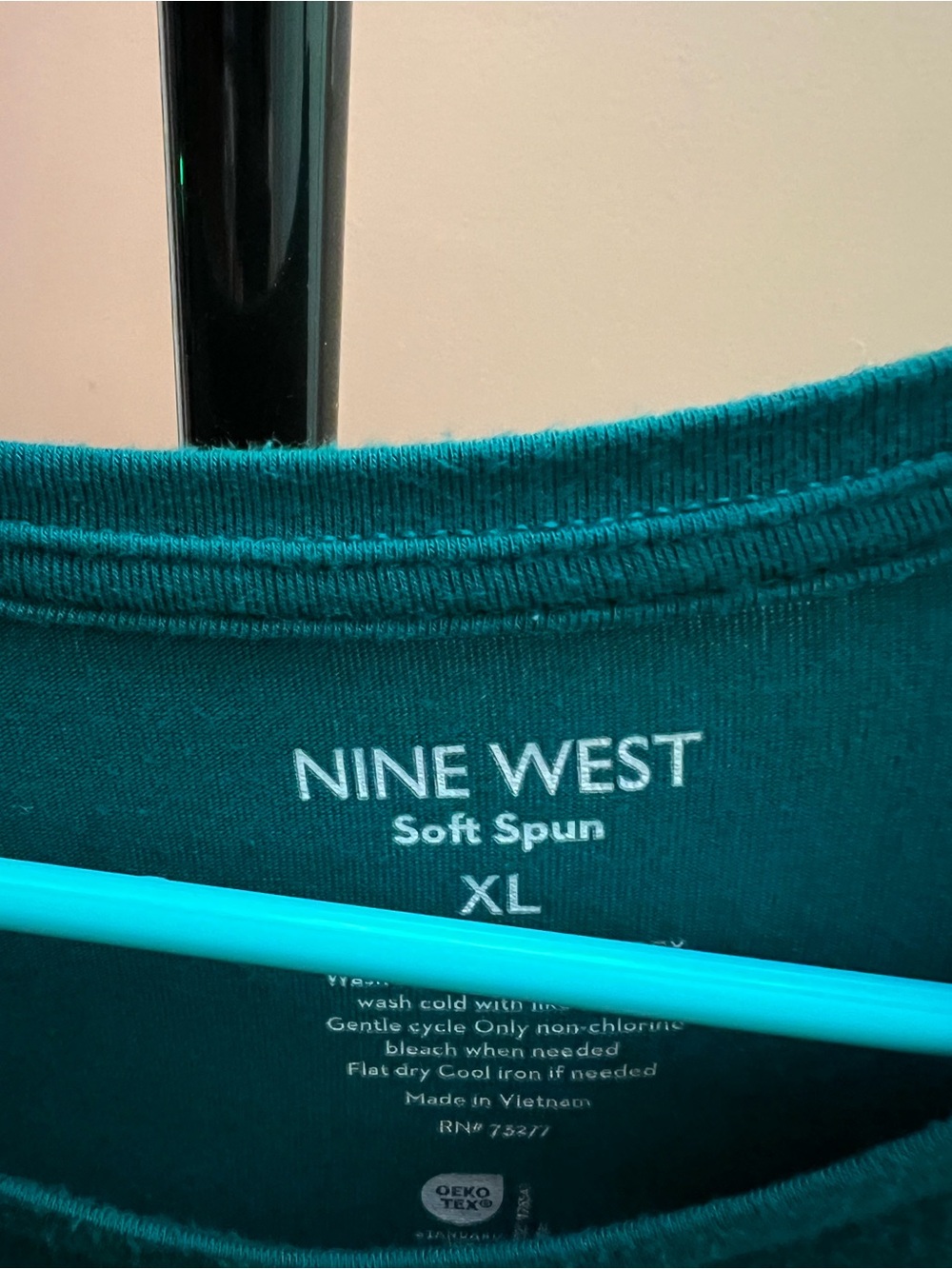 Nine West forest green Short Sleeve Scoop Neck Tee - Picture 2 of 8